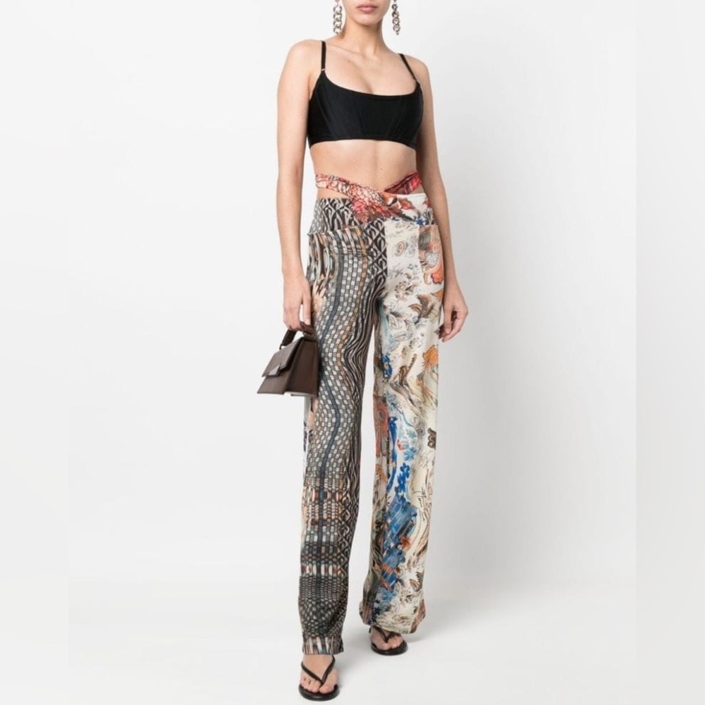 Marine Serre Multicolor Patterned Pants - image 2